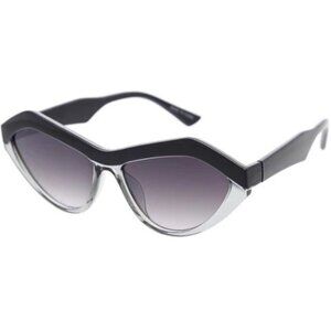 Grey Zig Zag Cat Eye Sunglasses